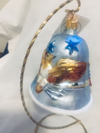 Christopher Radko Liberty Bell Christmas Ornament 1994 Made In Poland