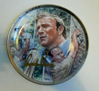 Arnold Palmer Autographed Signed Sports Impressions Collector Plate,  1992