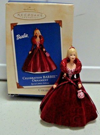 Hallmark 2002 Celebration Barbie Ornament