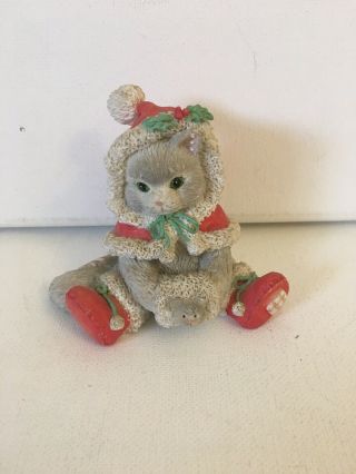 Calico Kittens Christmas “wrapped In The Warmth Of Friendship " Enesco 1993