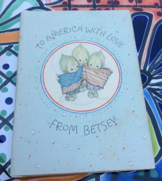 Vintage To America With Love From Betsey Betsey Clark Mini Book Hallmark 1975