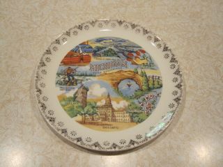 Vintage Souvenir Collector Michigan State Plate Water Wonderland 7 Inch