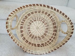 Charleston Gullah Sweetgrass Basket With Handles