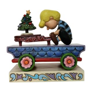 Jim Shore Enesco Peanuts Schroeder Christmas Train Car 2019