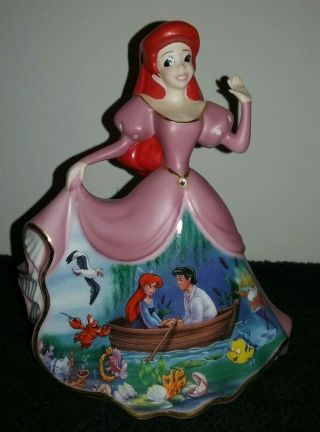2004 Bradford Editions Disney Princess Bell Dresses & Dreams Forever Ariel