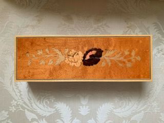 Vintage Notturno Intarsio Inlaid Wood Box From Sorrento,  Italy - Very Pretty