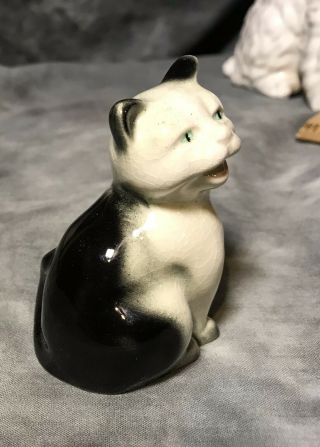 Adorable Goebel Meowing Cat White And Black Porcelain 3 " 31001 Germany