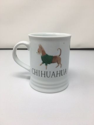 Chihuahua Best Dog White Ceramic Julianna Swaney For Fringe Coffee Tea Cup Mug