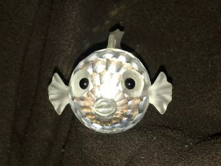 Swarovski Crystal Fish Figurine Puffer Fish Blowfish Figure 2 "