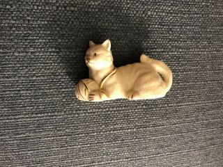 Lovely Lenox Cat Kitten With Ball Of Yarn Figurine 3.  25x2” Ln