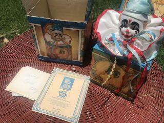 Musical Jack In The Box Willie The Clown Plays Clowns On Parade Vintage