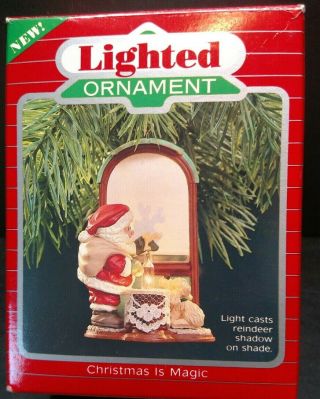 1988 Christmas Is Magic Hallmark Keepsake Magic Ornament Light Up T89