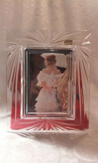 Mikasa Crystal Bamboo Picture Frame,  5 " X 7 " Frame.