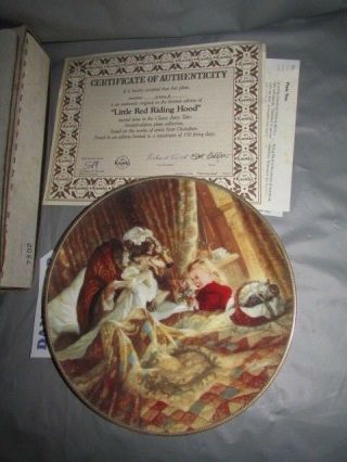 Knowles Little Red Riding Hood 1991 Classic Fairy Tales Collector Plate 1991
