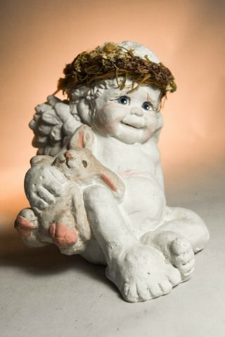 Dreamsicles: Cherub With Bunny - Dz121 - Happy Easter Classic Figure