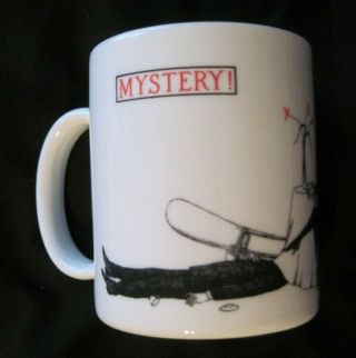Edward Gorey Murder Mystery Ceramic Coffee Mug - Pbs Masterpiece Theater Vintage