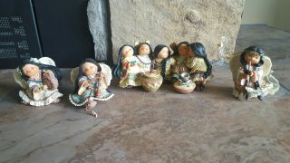 Enesco Friends Of A Feather,  Set Of 4,  Pre - Owned,  Cond. ,