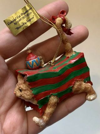 Comical Cat Ornament By Gary Patterson " Dressed To Impress " Danbury
