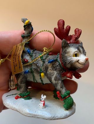Comical Cats Ornament By Gary Patterson " Dressed For The Holidays " Danbury