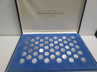 FRANKLIN STATES OF THE UNION MINI COIN SET FIRST EDITION STERLING SILVER 3