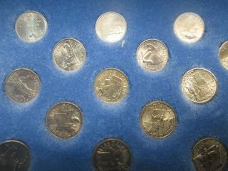 FRANKLIN STATES OF THE UNION MINI COIN SET FIRST EDITION STERLING SILVER 4