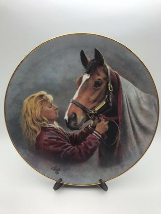 American Artists Collectible Plate " A Candle In The Wind " By Fred Stone 10 1/4