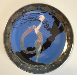 House Of Erte " Fireflies " Royal Doulton Collector Plate,  Franklin