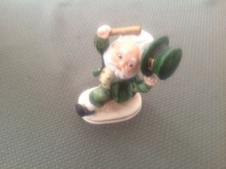 Vintage Lefton St.  Patricks Irish Leprechaun figurine 6203 5 