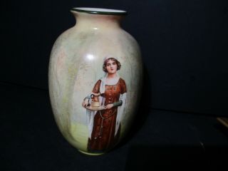 Royal Doulton Shakespeare Series Ware Vase Anne Page Made In England D63 Qq