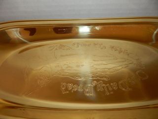 Bread Tray Gold Plated Lords Prayer Dish Give Us This Day Our Daily Bread 2