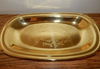Bread Tray Gold Plated Lords Prayer Dish Give Us This Day Our Daily Bread 8