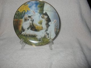 Kittens And Cottontails By Craig Sprovach Collectors Plate L/e No C O A