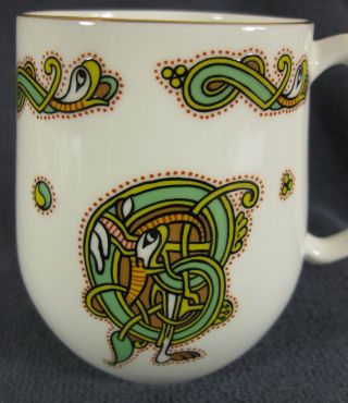 Royal Tara Coffee Tea Mug Letter E Book Of Kells Galway Ireland Handmade