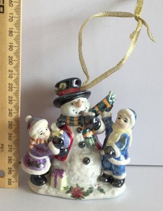 Royal Albert Musical Xmas Christmas Tree Ornament Snowman Santa Children Boxed 2