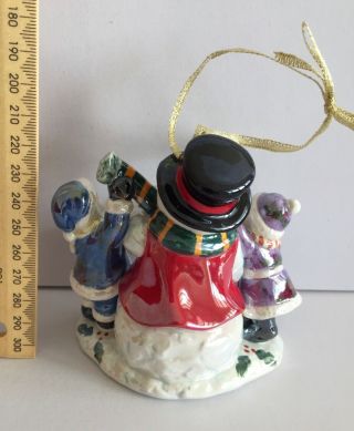Royal Albert Musical Xmas Christmas Tree Ornament Snowman Santa Children Boxed 4