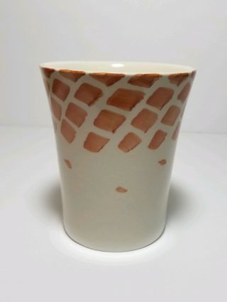 Pier 1 Stoneware Handpainted Giraffe Neck Handle Mug Coffee Cup 5