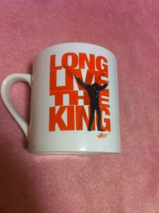 Elvis Coffee Cup / Mug Long Live The King White 2015 - - - Vgc
