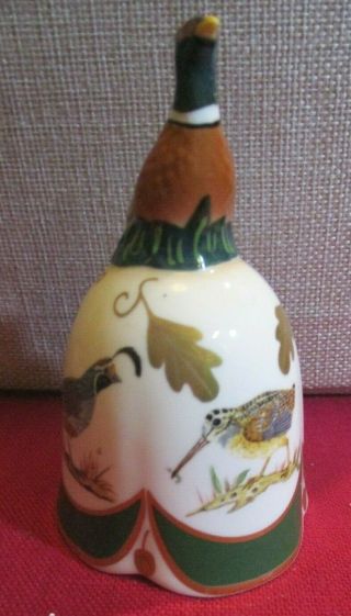 1992 Lynn Chase Winter Game Birds Porcelain Bell Pheasant Wild Turkey Quail Etc