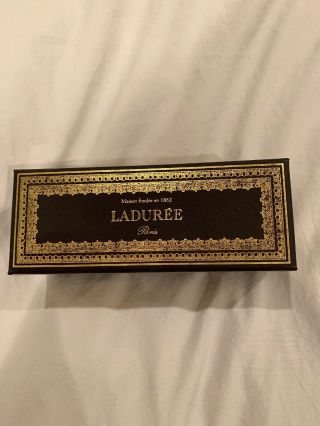 Laduree Paris Black Elegant Macaron Box For 6,  Authentic