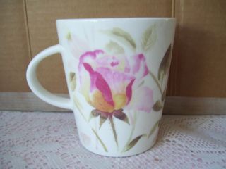 Rose Of England Bone China Mug Cup Pink Flowers