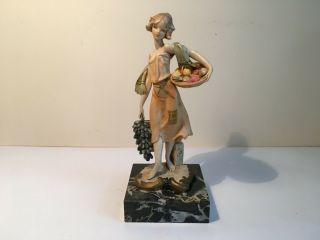Fontanini Figurine Vintage Italy Depose 924 On Carrara Marble