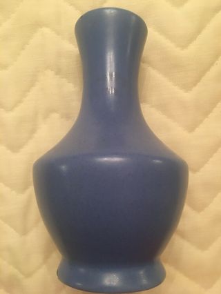 Catalina Island Pottery Vase Blue 5” Impressed Mark 300 Please See Photos