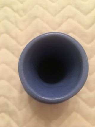 Catalina Island Pottery Vase Blue 5” Impressed Mark 300 Please See Photos 2