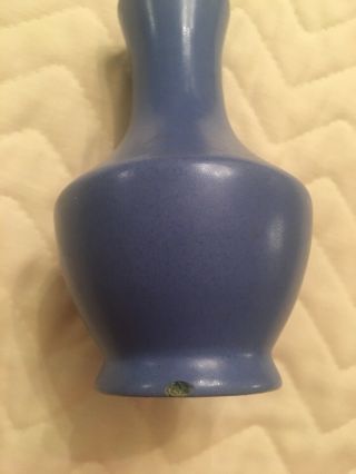 Catalina Island Pottery Vase Blue 5” Impressed Mark 300 Please See Photos 4