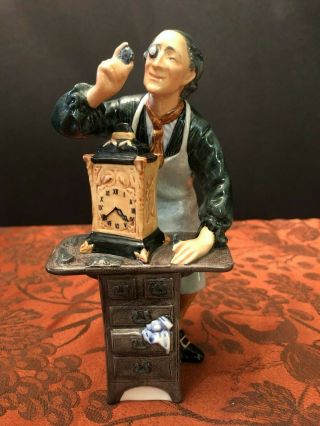 Vintage Royal Doulton Figurine The Clockmaker Hn 2279 Made In England C.  1960