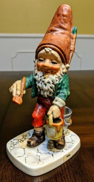 Goebel Co Boy Kuni The Painter Gnome Tmk - 6 Porcelain Figurine Hummel Well 515