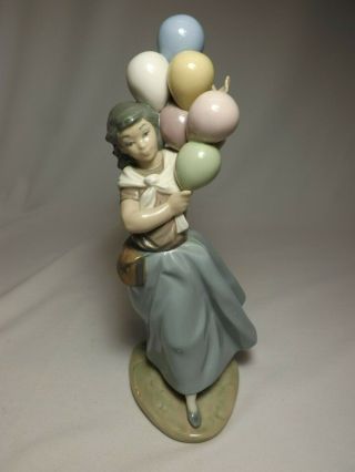 5141 " Lladro " Porcelain Figurine “balloons For Sale” 1982 Still Perfect No Box