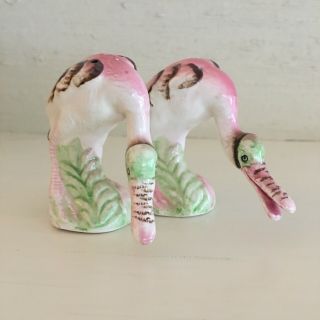 Vintage Pink Bird Salt And Pepper Shakers Made In Japan