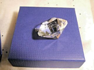 Swarovski® Signed Clear Crystal Diamond Chaton 1096758 Paperweight Scs 2012 Memb