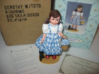 C1999 Madame Alexander Wizard Of Oz Dorothy W/ Toto Figurine W/ Box Papers